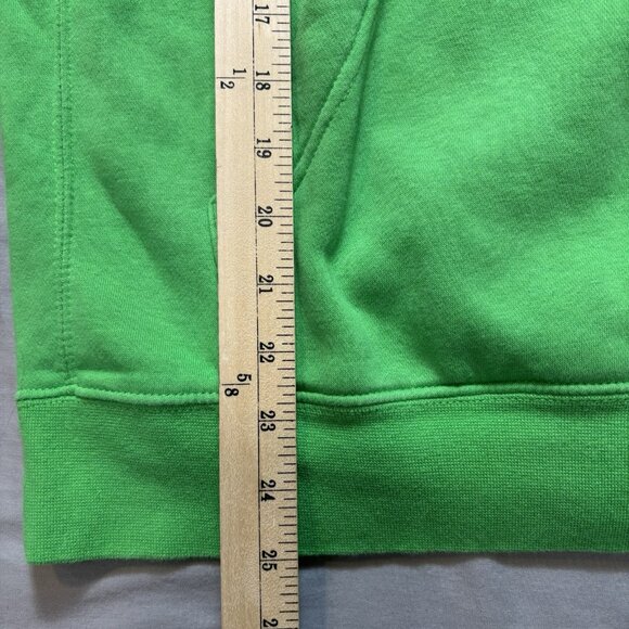 Nike Hoodie Men L Green Pullover Hood Sweatshirt Pocket Swoosh Embroidered - Picture 5 of 6